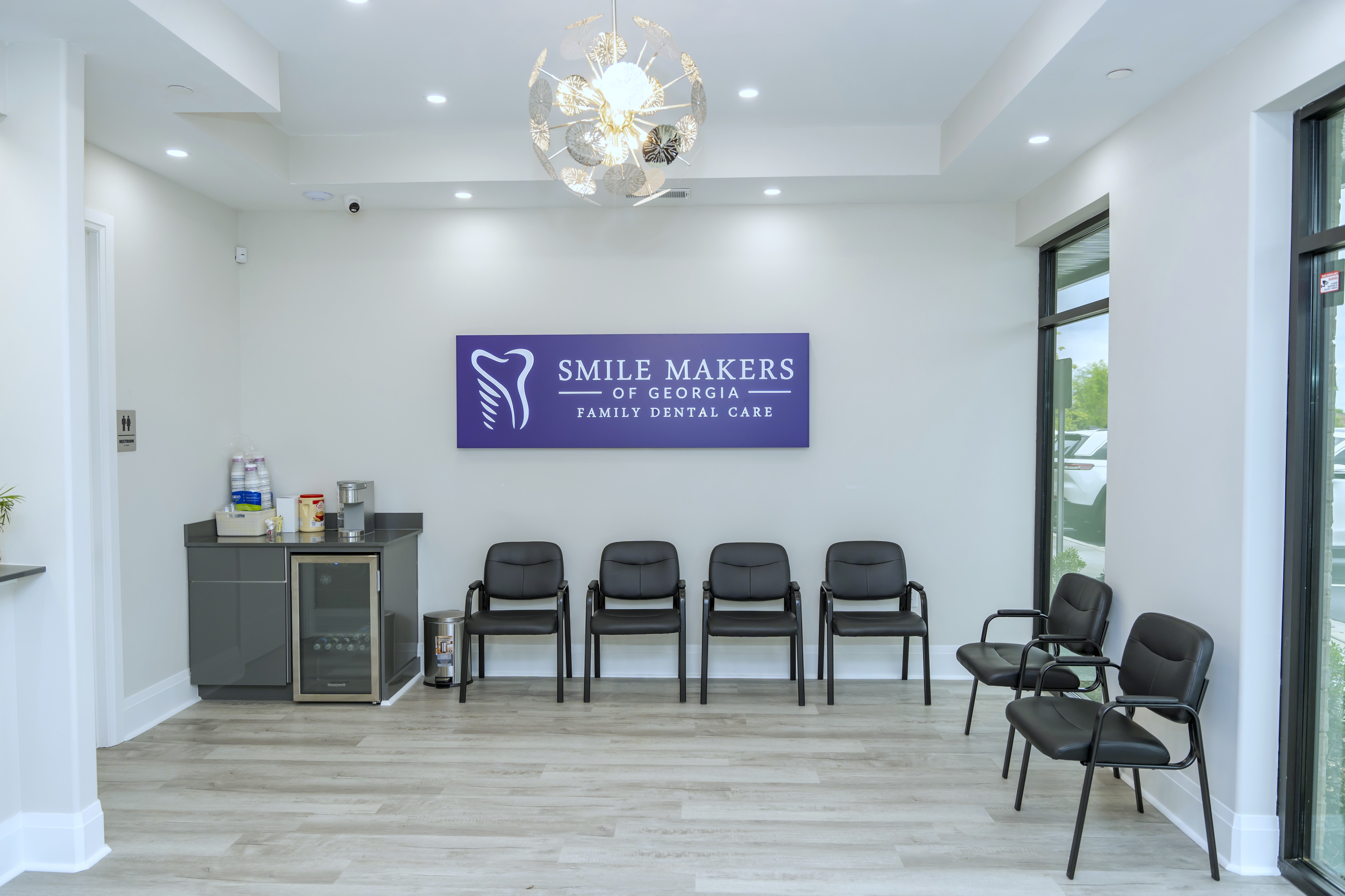 Smile Makers of Georgia dental clinic lobby in Alpharetta